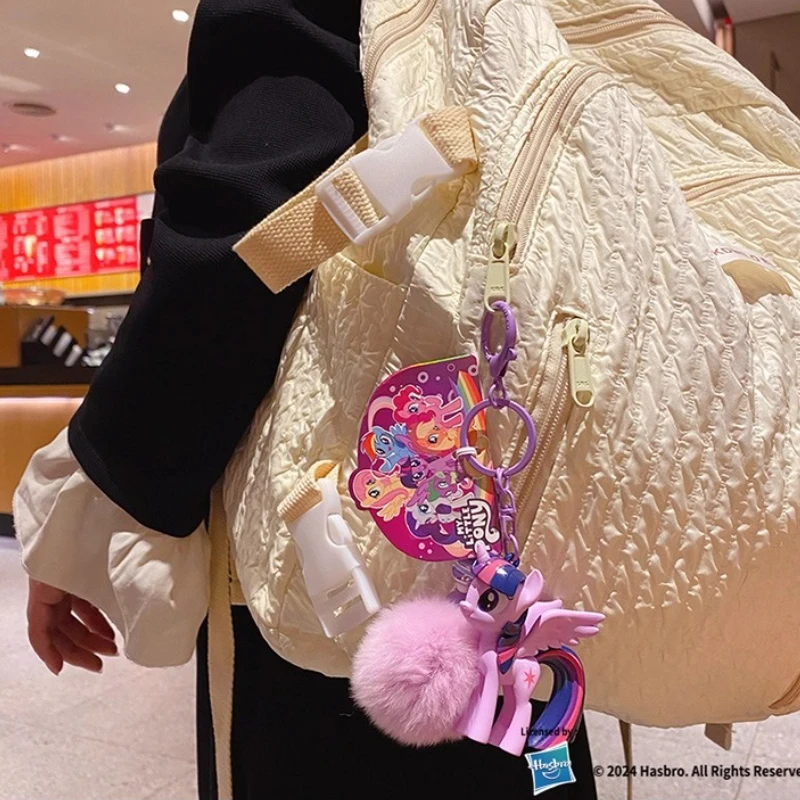 هاسبرو بلدي ليتل المهر قوس قزح داش Fluttershy الخنصر فطيرة أبلجاك نادر نموذج حقيبة أنيقة المعلقات سلاسل المفاتيح الحلي هدايا الاطفال
