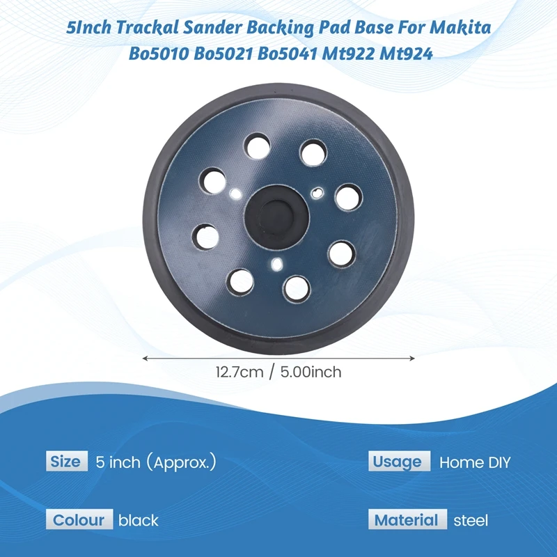 5Inch Trackal Sander Backing Pad Base For  Bo5010 Bo5021 Bo5041 Mt922 Mt924