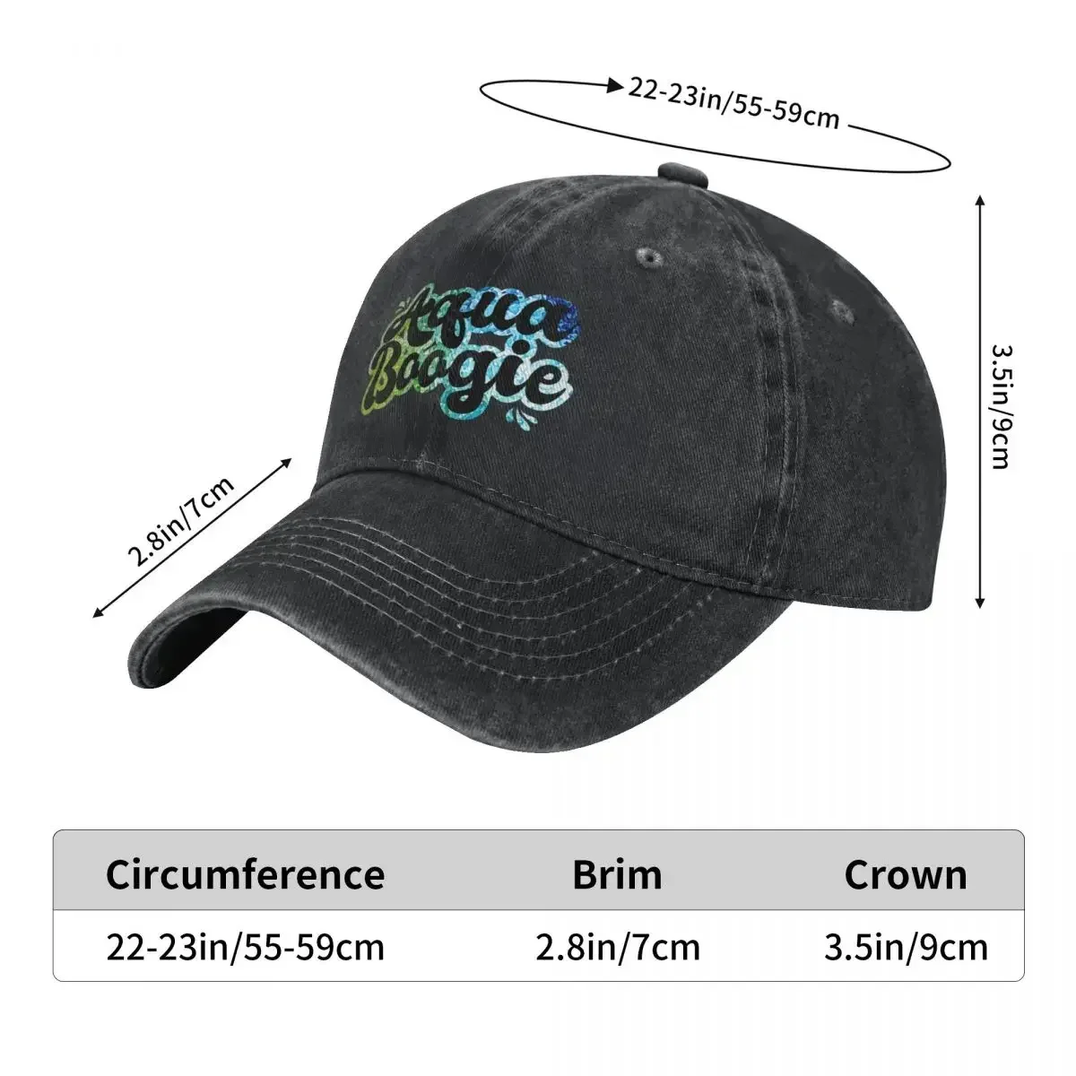 Aqua Boogie Baseball Cap Big Size Hat Anime Hat Beach Bag hiking hat Men's Women's