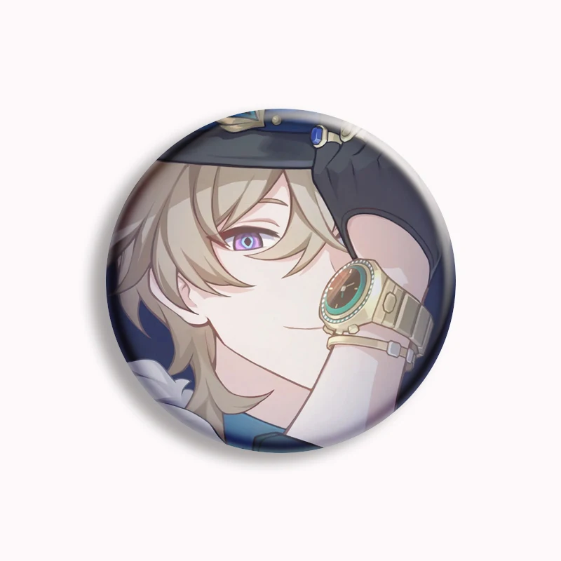 Hot Game Honkai Star Rail Aventurine Button Pin Anime Cosplay Badge Brooch Bag Cloth Decor Fans Collection Friends Gift 58mm