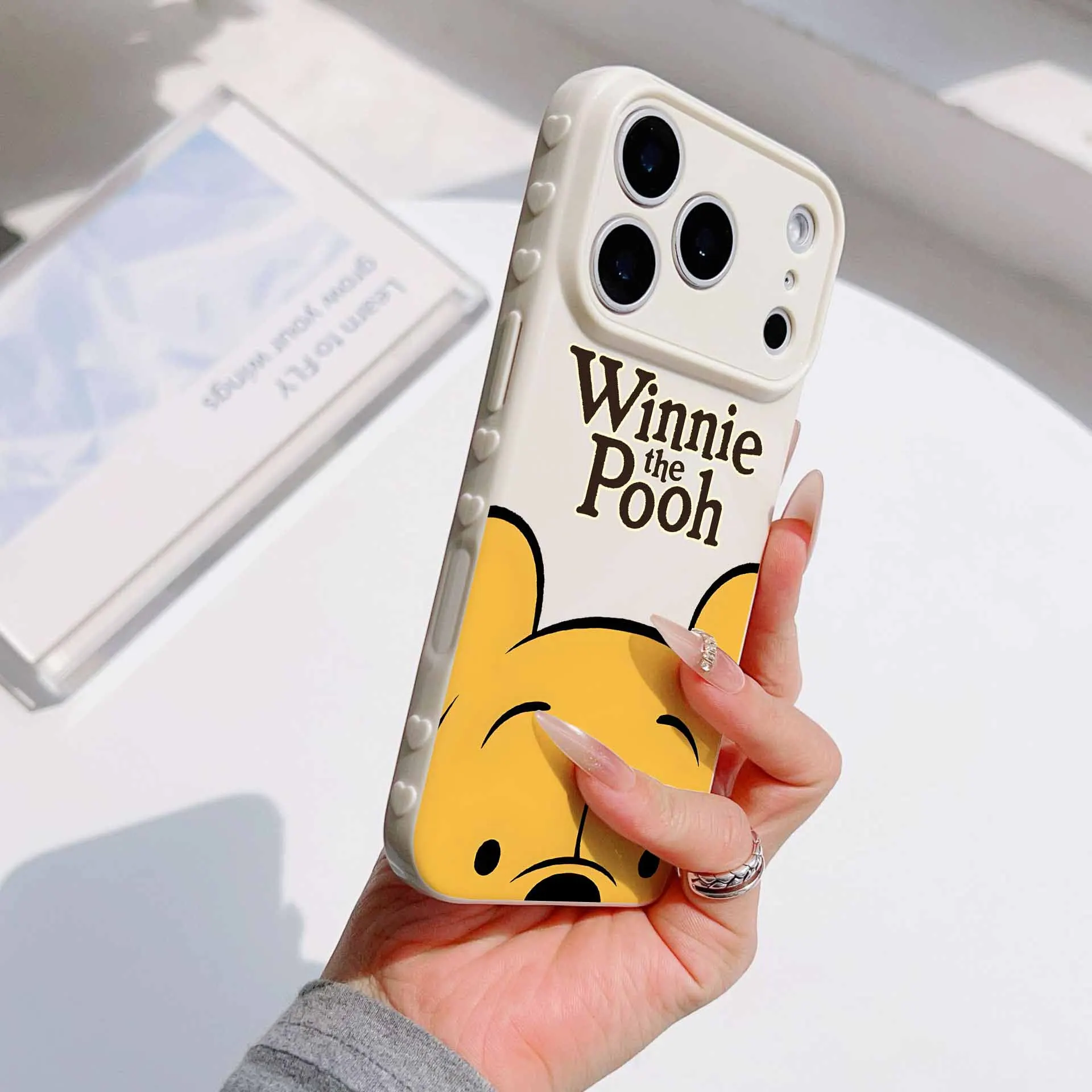 Disney Pooh Bear And Piglet For Samsung A57 A56 A27 A36 A55 A54 A50 A30 A17 A16 A15 A14 A13 A12 Bubble Heart Cover Phone Case