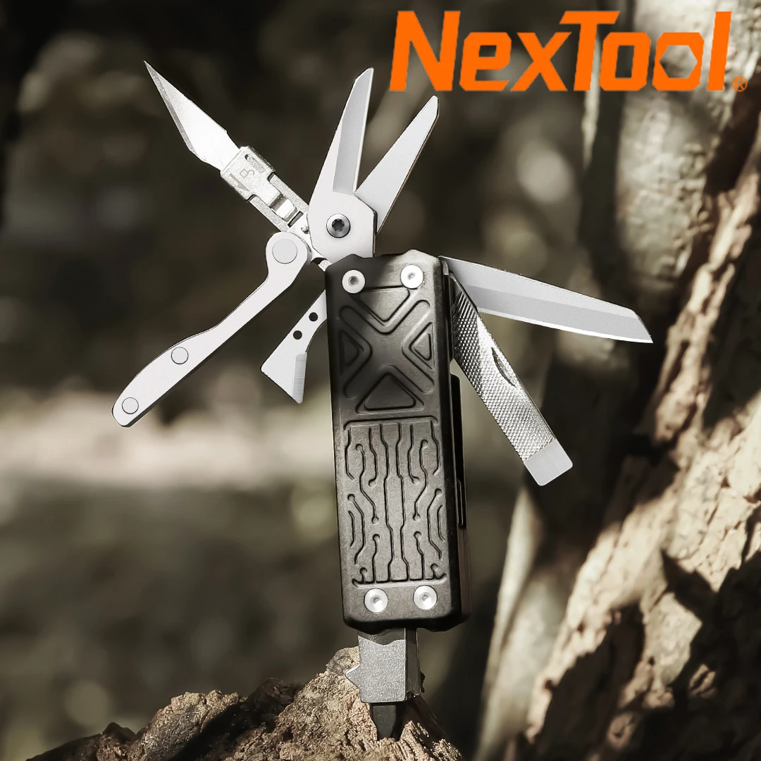 NexTool E1 Portable Pocket Multitool Detachable Knife Scissors Screwdriver For Outdoor Survival Camping Hunting and Hiking