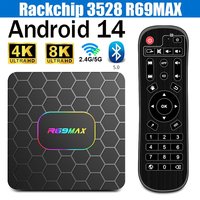 R69 Max Android 14 Smart TV Box Rockchip RK3528 Quad-core 4G 5G WiFi 8K 4K HD BT5.0 Media Player Set-Top Box iptv