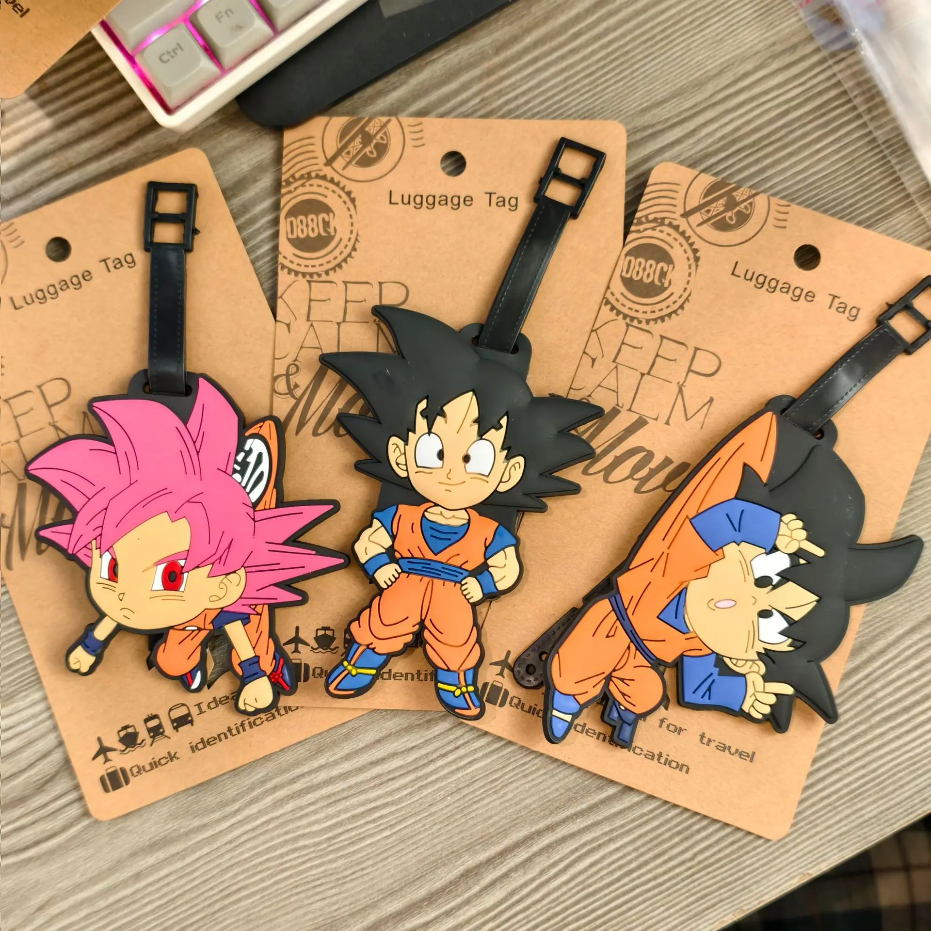 

Cute Dragon Ball Cartoon Anti-Lost Luggage Tag for Carry-On and Checked Bags, Luggage Accessories, Gift for Friends