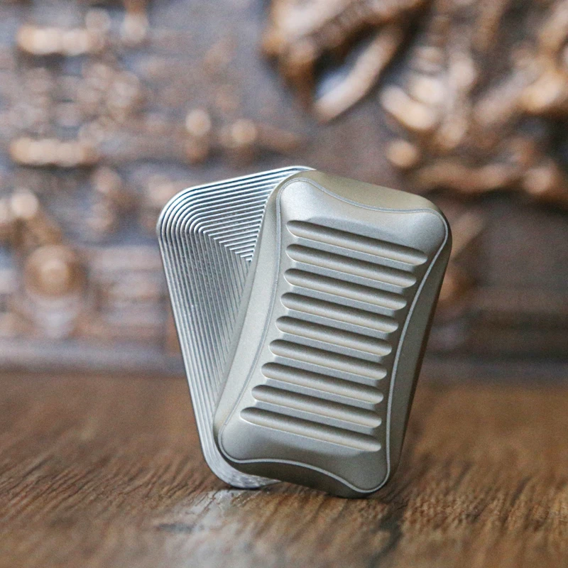 

Titanium Alloy Soap Unlimited EDC Card Pusher Stress Relief toy ADHD Anxiety Stress Toys Fidget Slider For Adult Gift