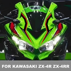 For Kawasaki ZX-4R ZX-4RR ZX4R ZX4RR Motorcycle Fairing Head Stickers Motorcycle Motor Bike Scooter Head Body Decal Accessories