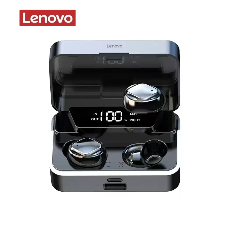 لينوفو TWS S30 سماعة لاسلكية تعمل بالبلوتوث سماعات بلوتوث 5.3 Hifi ستيريو رياضية سماعات أذن مقاومة للماء مع ميكروفون