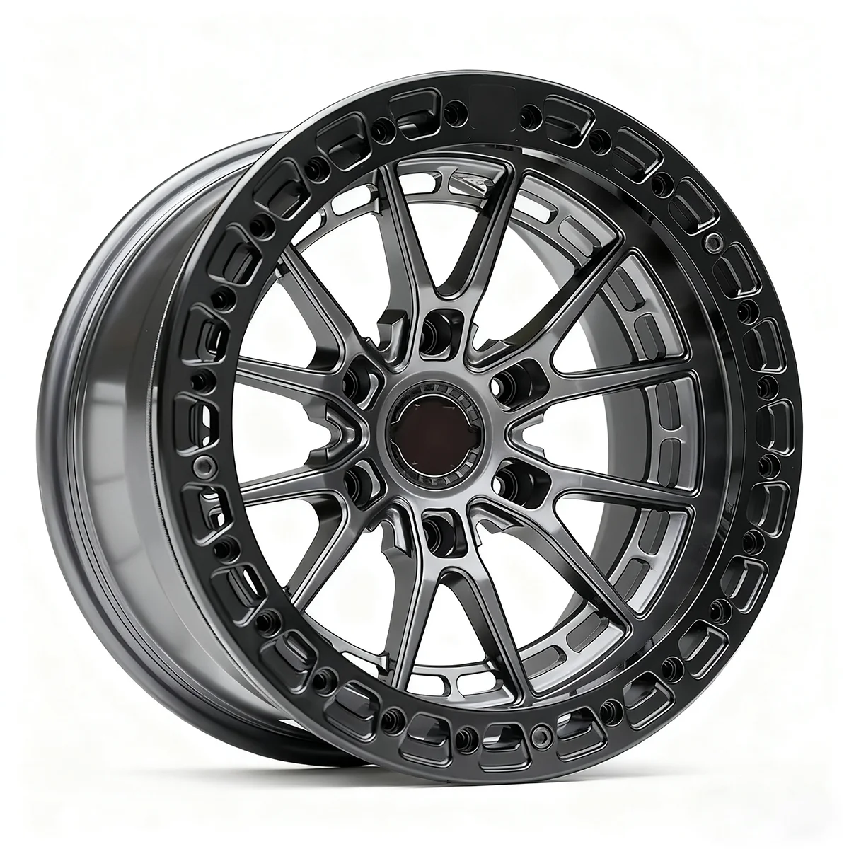 

High-quality off-road SUV with four-wheel drive, Raptor F150, featuring forged bead lock wheels