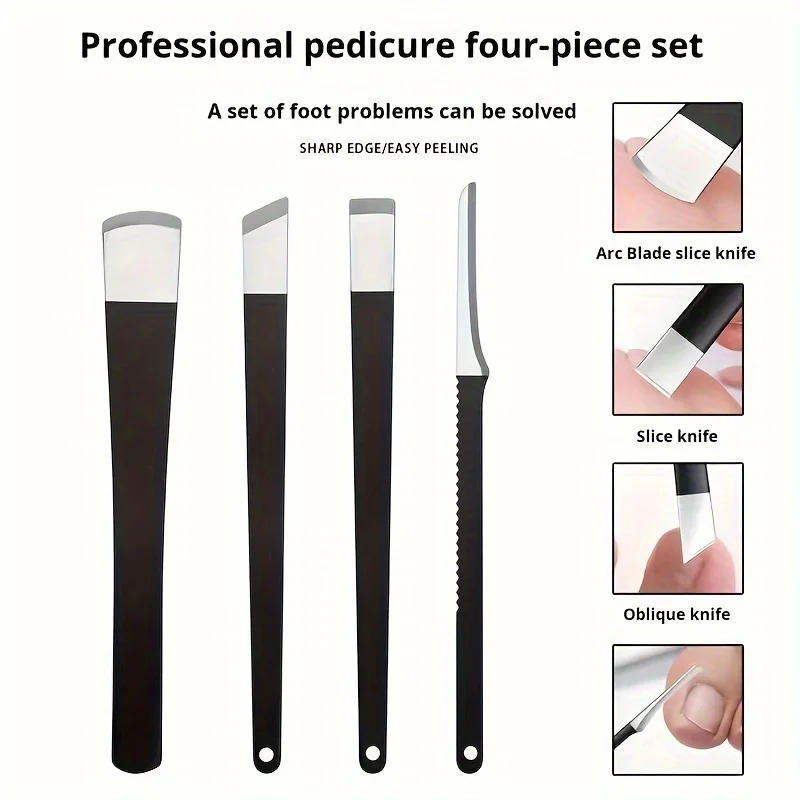 1/2/3/5pcs Stainless Steel Foot Care Kit Pedicure Knife Ingrown Toenail Blade Tool High Manganese Steel Nail Knives Cut Remover