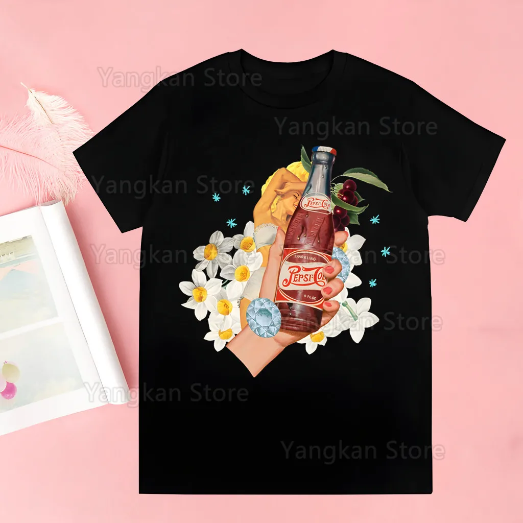 

Lana Del Rey Cherry Y2k Ldr Harajuku футболки в стиле Харадзюку летние мужские/женские футболки в стиле хип-хоп с забавным принтом уличная футболка короткие