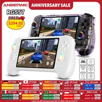ANBERNIC-consola de juegos portátil RG557, pantalla AMOLED de 5,48 "", dimensión 8300, Android 14, Joysticks de alta resolución, reproductor de vídeo RG 557