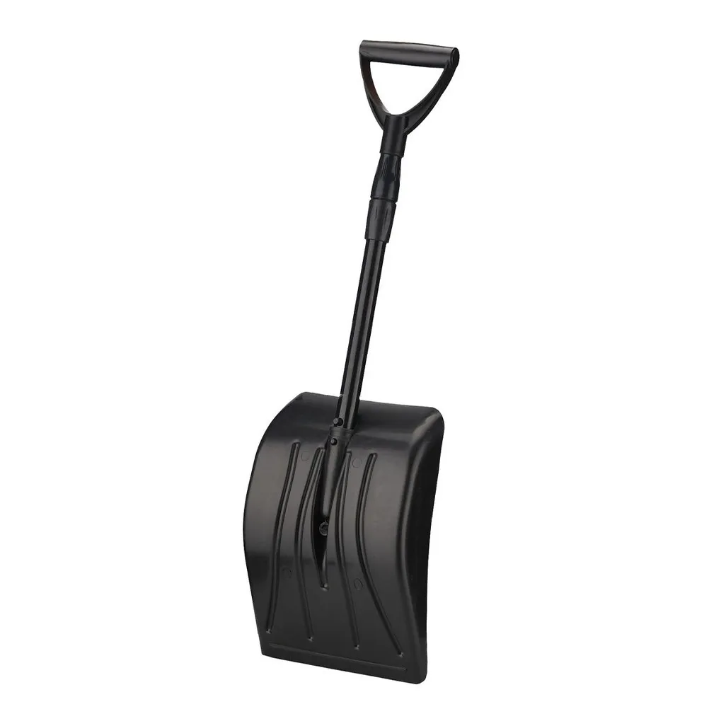 1Pcs Multi Purpose Snow Shovel Hard Solid Low Temp Performance Telescopic Handle Snow Guide Groove for Cars Houses Glass Doors