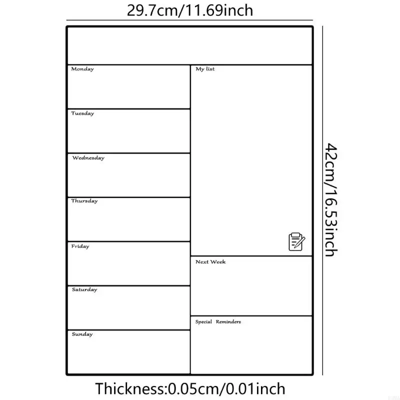 Календарь магнитной доски для магнитной доски для холодильника Memo Memo Memon