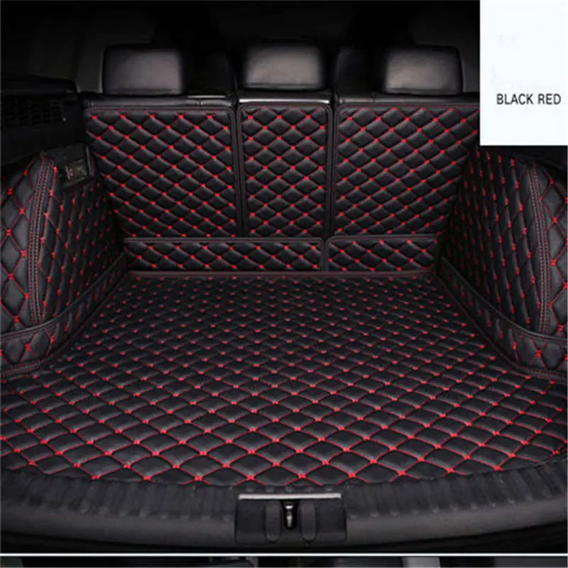 New Custom Fit Car Trunk Mats Accessories Interior ECO Friendly Leatherl for Car Floor Boot Mat Trunk Carpet Black