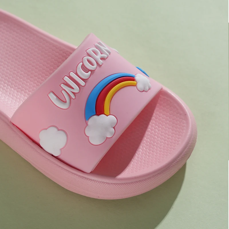 Fashion Soft Kids Slippers for Girls Shoes Summer Funny Toddler Girl Slippers 2 to 3 4 5 6 7 8 9 Years Waterproof Shoes Designer