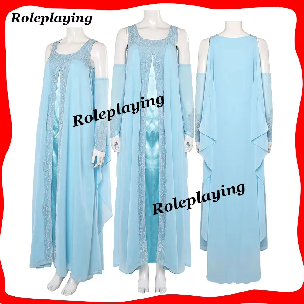 

Падме Амидала косплей синее платье костюм фильм научная фантастика героиня ролевая игра наряд одежда на Хэллоуин карнавальный костюм для вечеринки