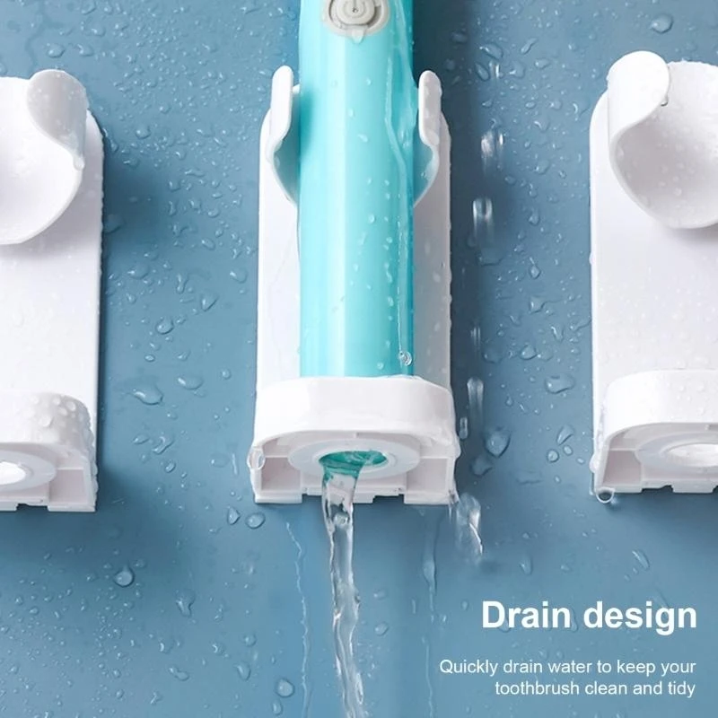 Electric Toothbrush Support Rack ABS White Toothbrush Bathroom Storage N84C