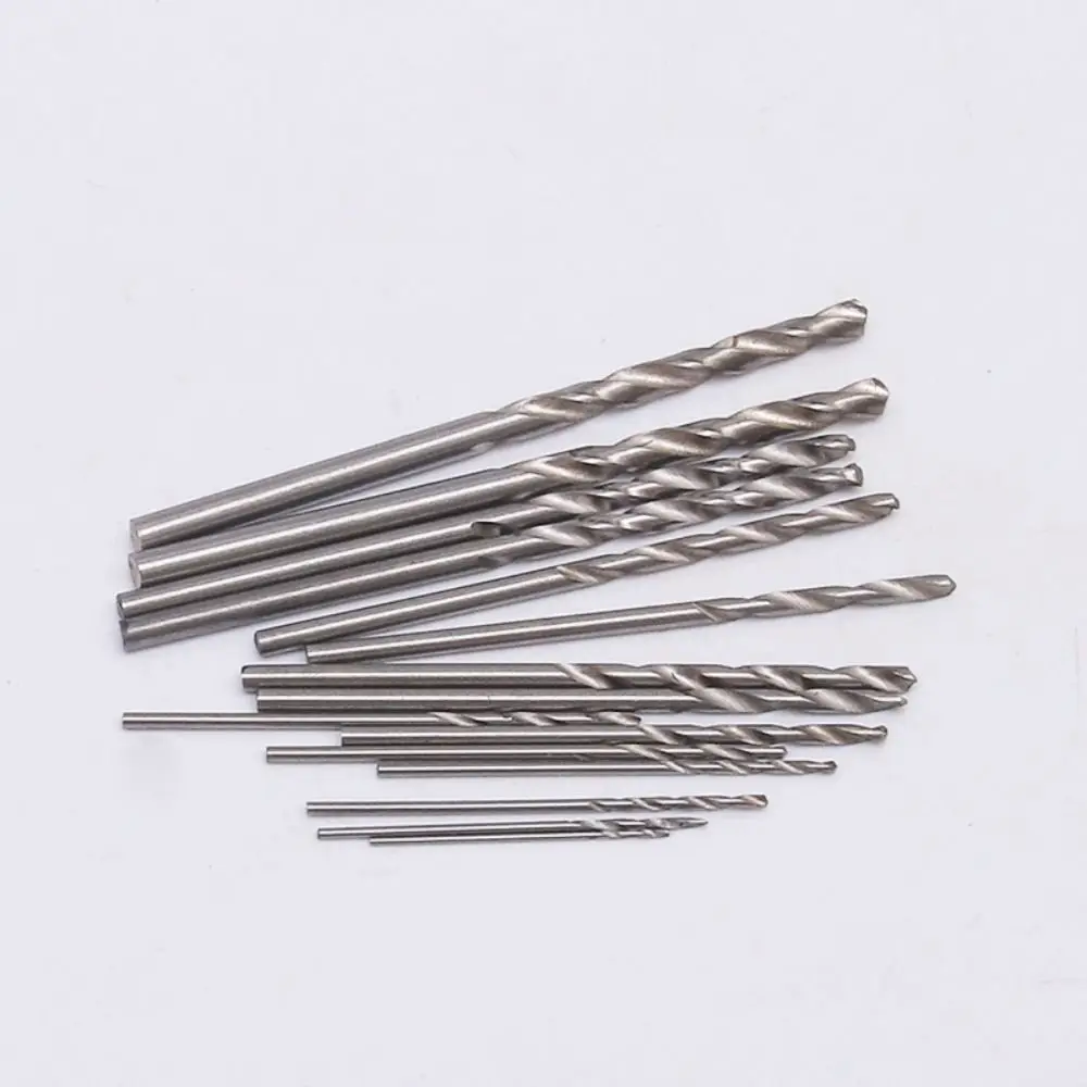 10pcs 0.5-3.0mm HSS Twist Drill Bit Set For Dremel Rotary Tool Straight Shank Mini Drill Bit Set Hand Tools