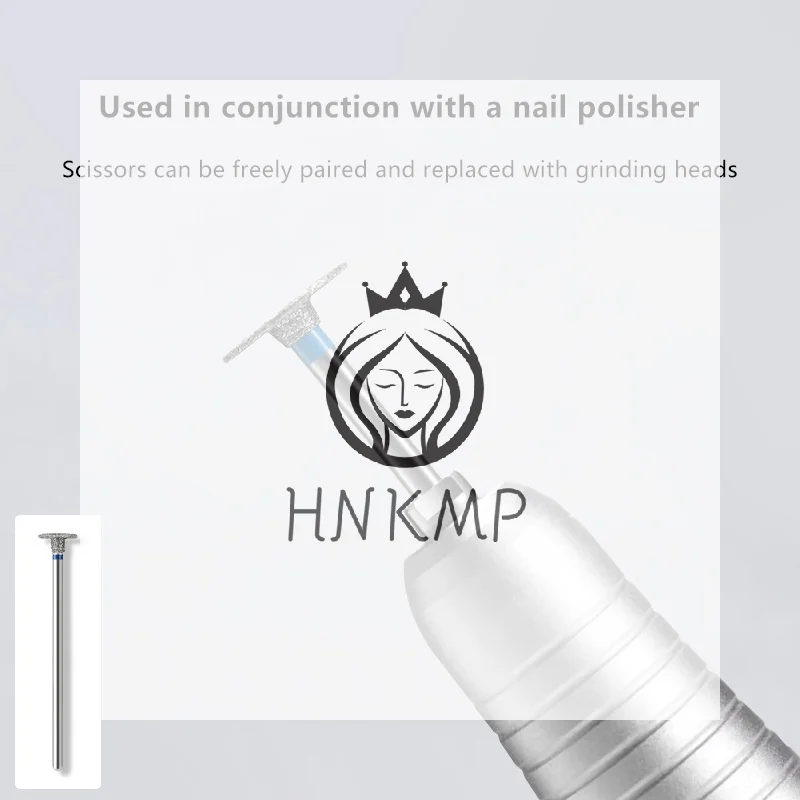 Nail Drill Bits Electric Grinding Head T Shape Emery Exfoliating Remove Dead Skin Clean For Gel Nail Polish Manicure Cutter
