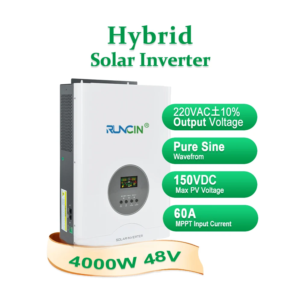 

4000W 48V 60A Solar Hybrid Inverter All In One 220VAC MPPT Solar Charger + Wifi