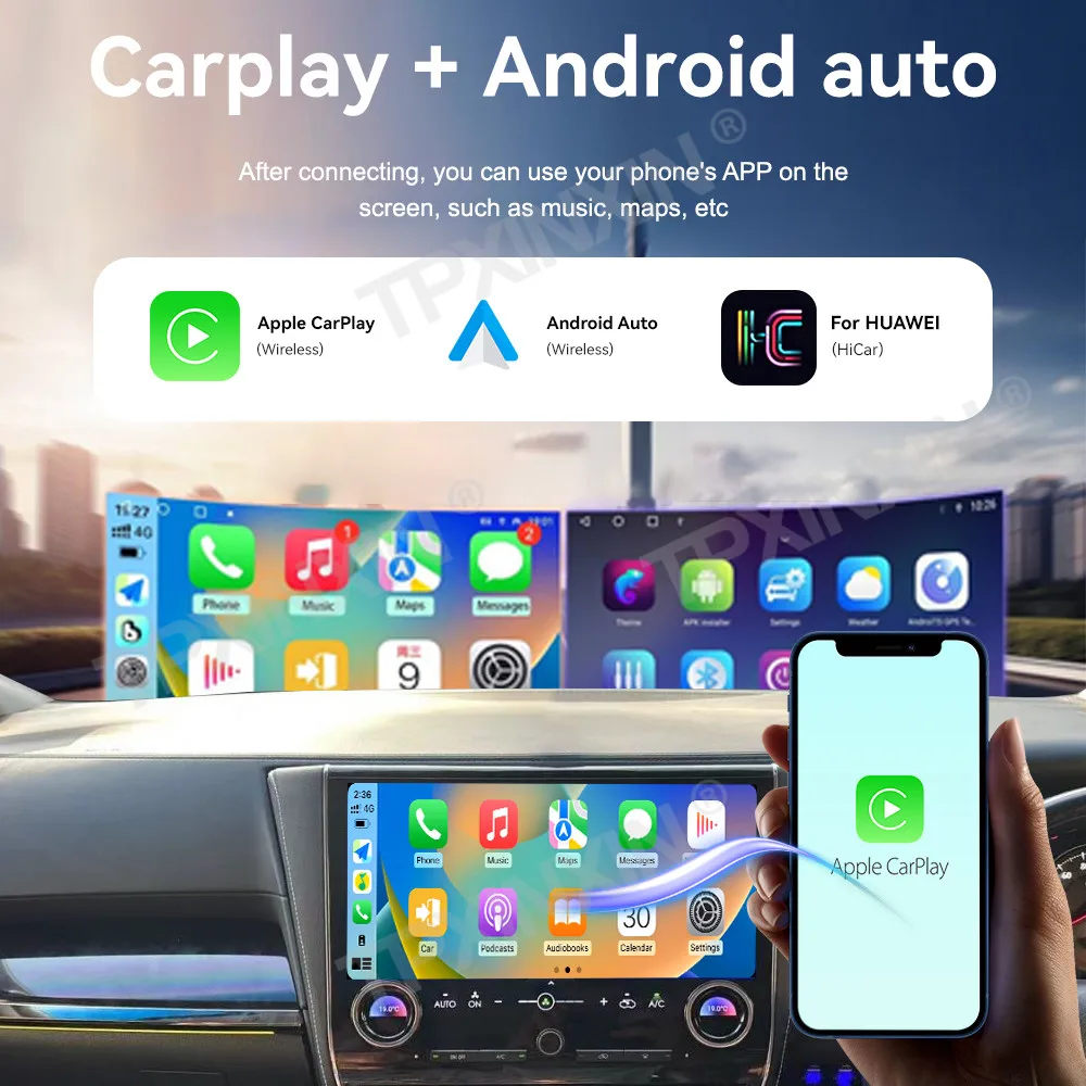 For Toyota Alphard 30 35 40 Series 2015~2023 Android Auto Car Radio Automotive Multimedia Stereo Player GPS Navigation Head Unit