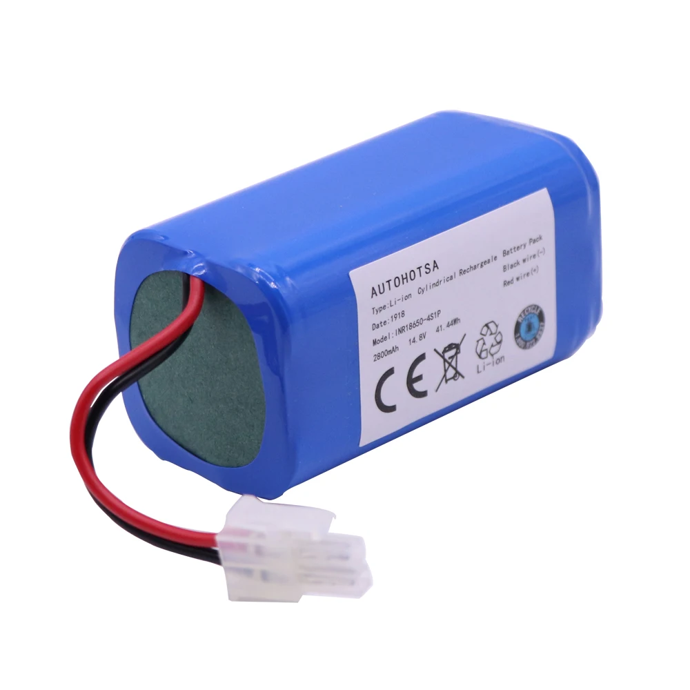 14.8V 2800mAh Rechargeable Lipo battery 18650 For robotic vacuum cleaner accessories for Chuwi ilife A4 A4s A6 ILIFE Battery 2S