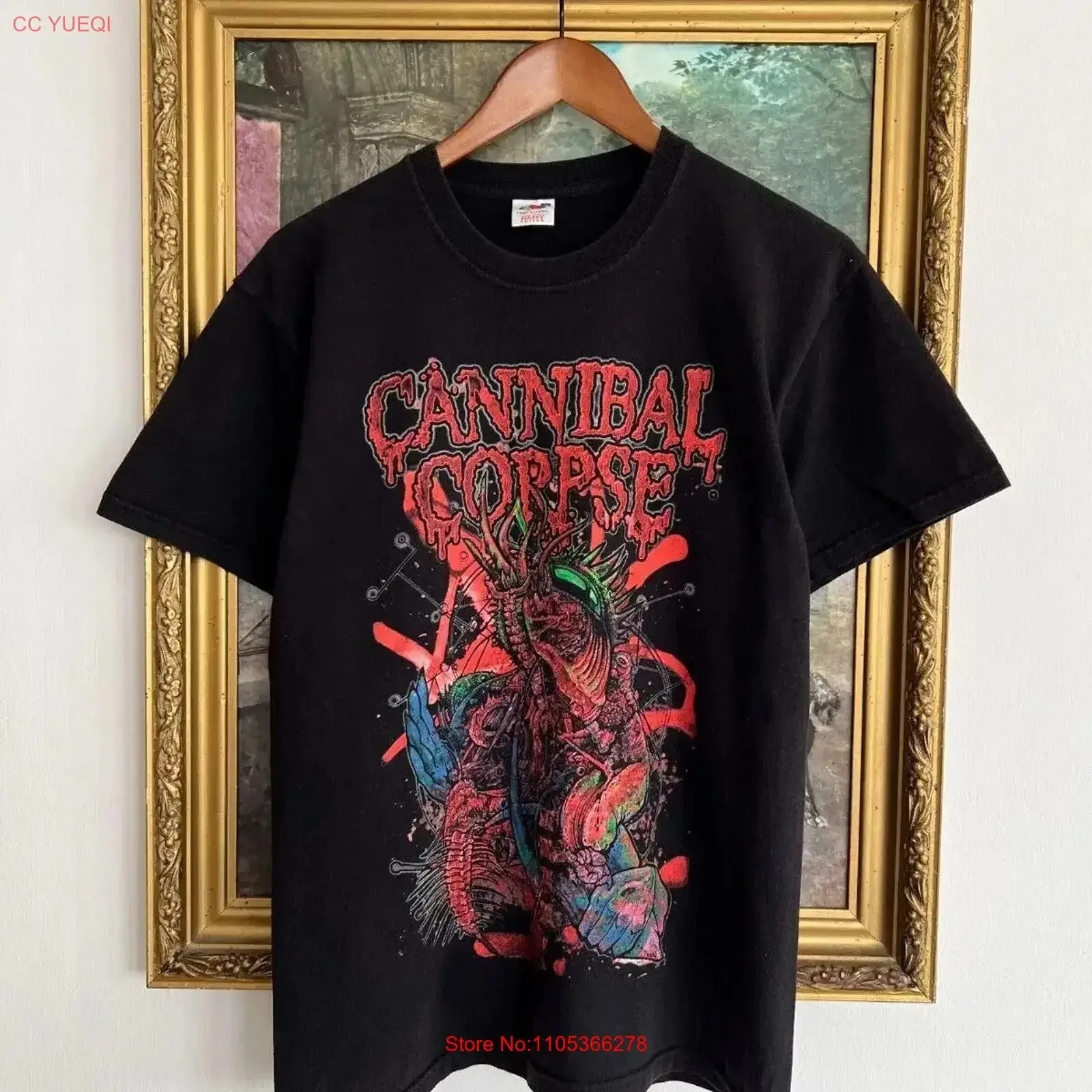 Винтажная футболка Cannibal Corpse Sickening Metamorphosis 2010 года, размер M, винтажная, с эффектом потертости, универсальная, мужская, уличная мода, стильная, мягкая.