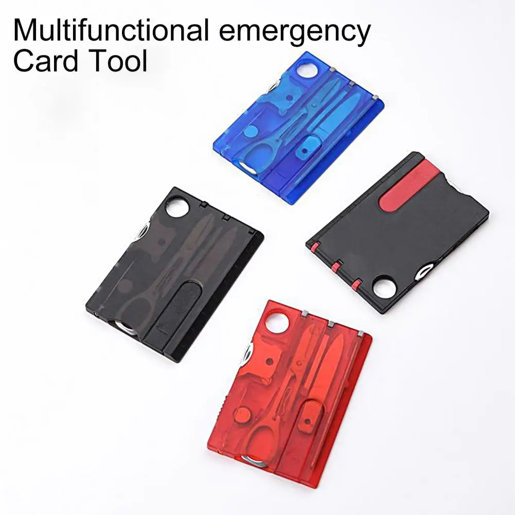 

8Pcs Credit Card Multitool Survival Tools Multifunctional Survival Credit Card Emergency Tool Kit Outdoor Hiking Card Tools Gear