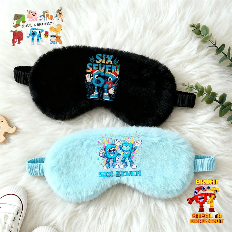 

Steal A Brainrot Boy Plushd Sleep Eye Mask Cute Anime Print Man Work Siesta Shade Patch Kawaii Travel Mask Kids Party Games Gift