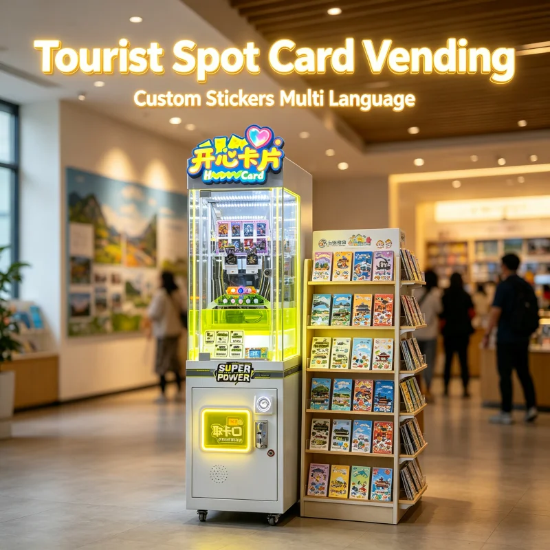 TCG Collectible Card Push Machine, Pika Trading Card Device, Coin‑Operated Terminal for Arcade Game Hall Customized