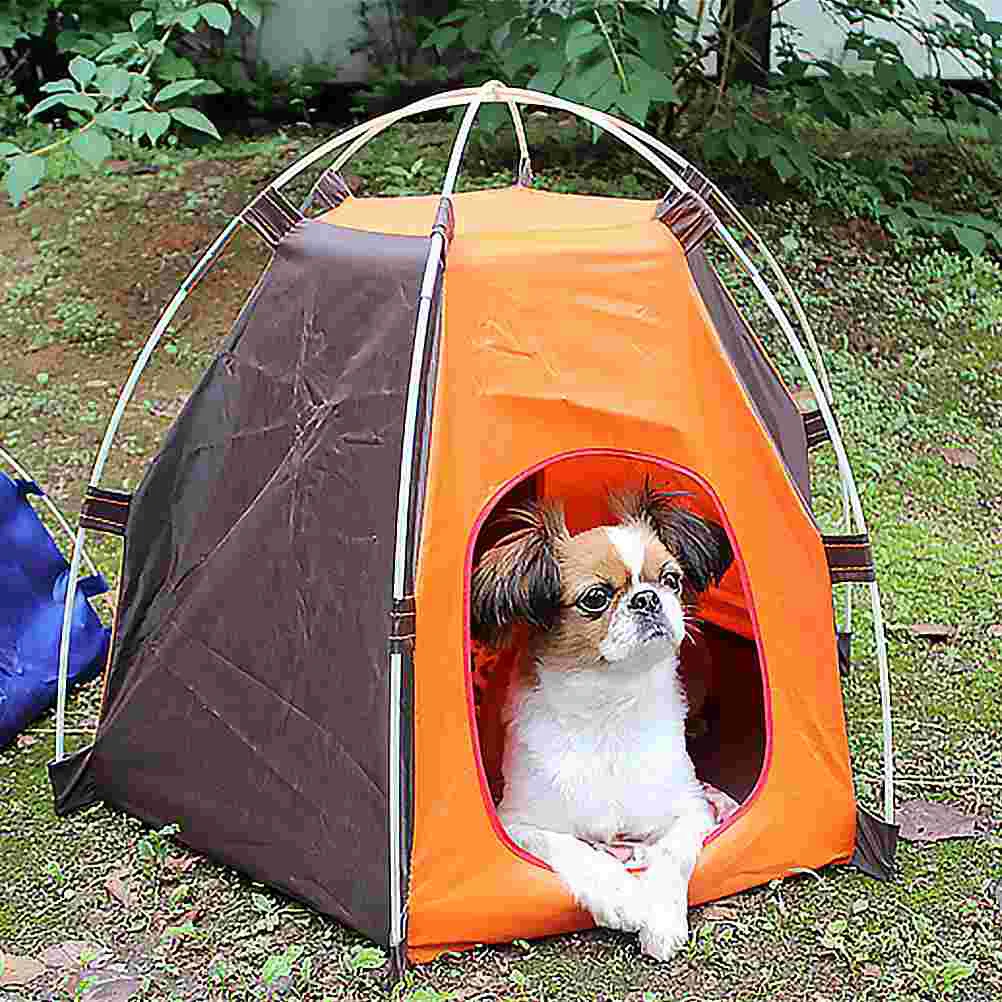 Outdoor Pet Nest Dog House Tent Portable Cat Enclosures for Cats Shelter Teepee and Washable Breathable Bed Hexangular Travel