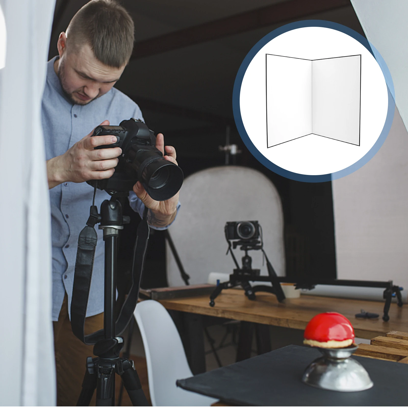 

A3 Foldable Reflector Cardboard Light Diffuser White Silver Panel Shooting Reflective Board Accessory
