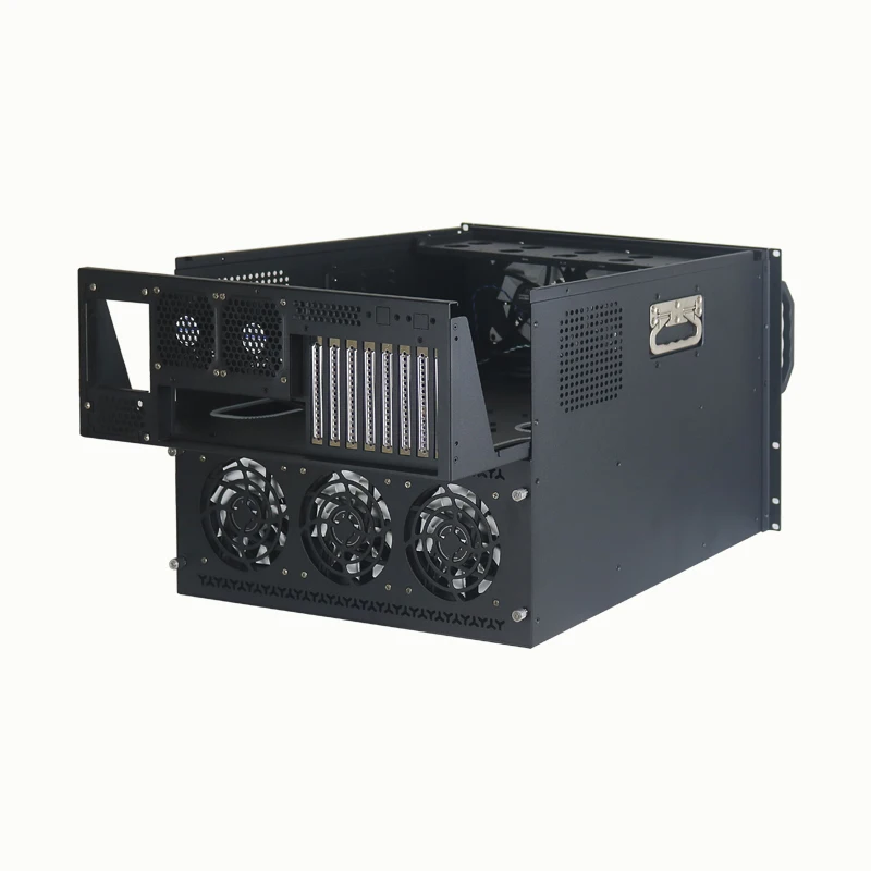 24-drive Nas case Rackmount Support ATX Motherboard Redundant Power Supply 360 Water-cooled Storage Server