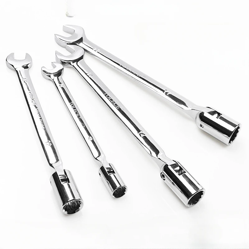 1pc Activities 12 Point  Metric Socket Set Spanner 8-22mm Flexible Open End Wrenches Auto Repair Tools Torque Professional