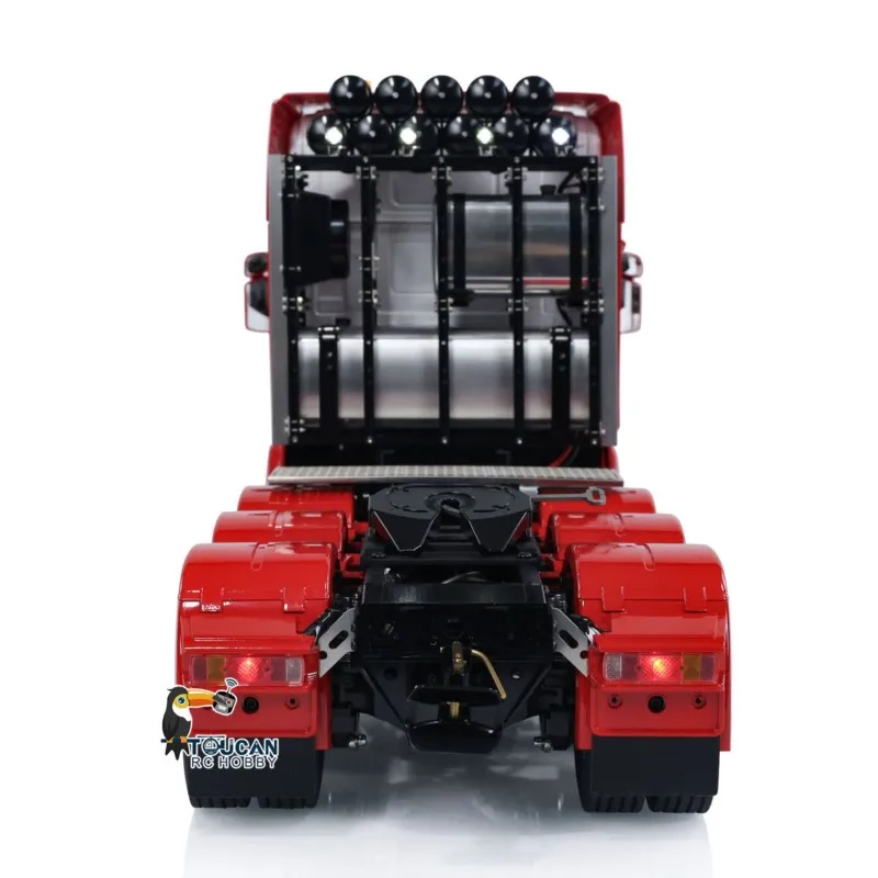 Camión Tractor RC LESU 8X8 1:14 de Metal TOUCAN, Listo para Usar, Radio Control, Transmisión de 2 Velocidades, Luz y Sonido, Modelo de Vehículo THZH1873