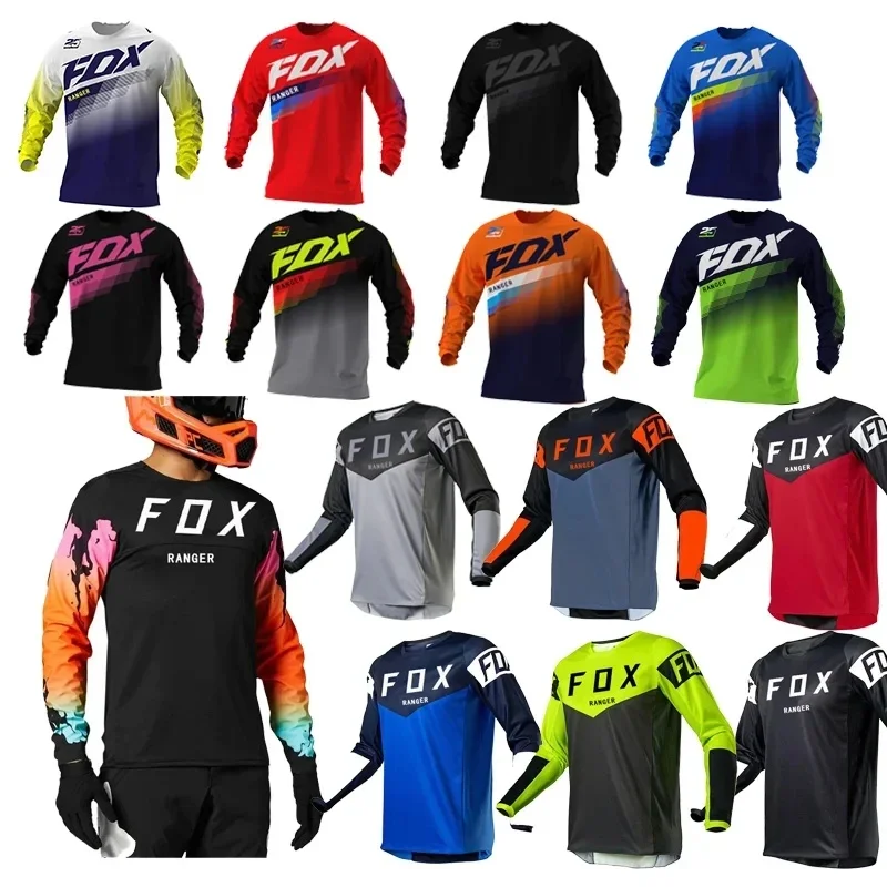 2023 Racing Downhill Jersey Mountain Bike Motorcycle Cycling Crossmax Shirt Ciclismo Clothes for Men MTB Jersey MX Ranger Fox DH