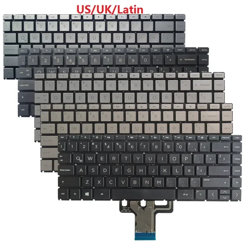 Teclado para ordenador portátil ruso/reino Unido/EE. UU./latino para HP Pavilion X360 14-CK 14-CD 14M-CD 14-CE 14-DQ TPN-Q221 Q207 14-DG TPN-I131 TPN-W131