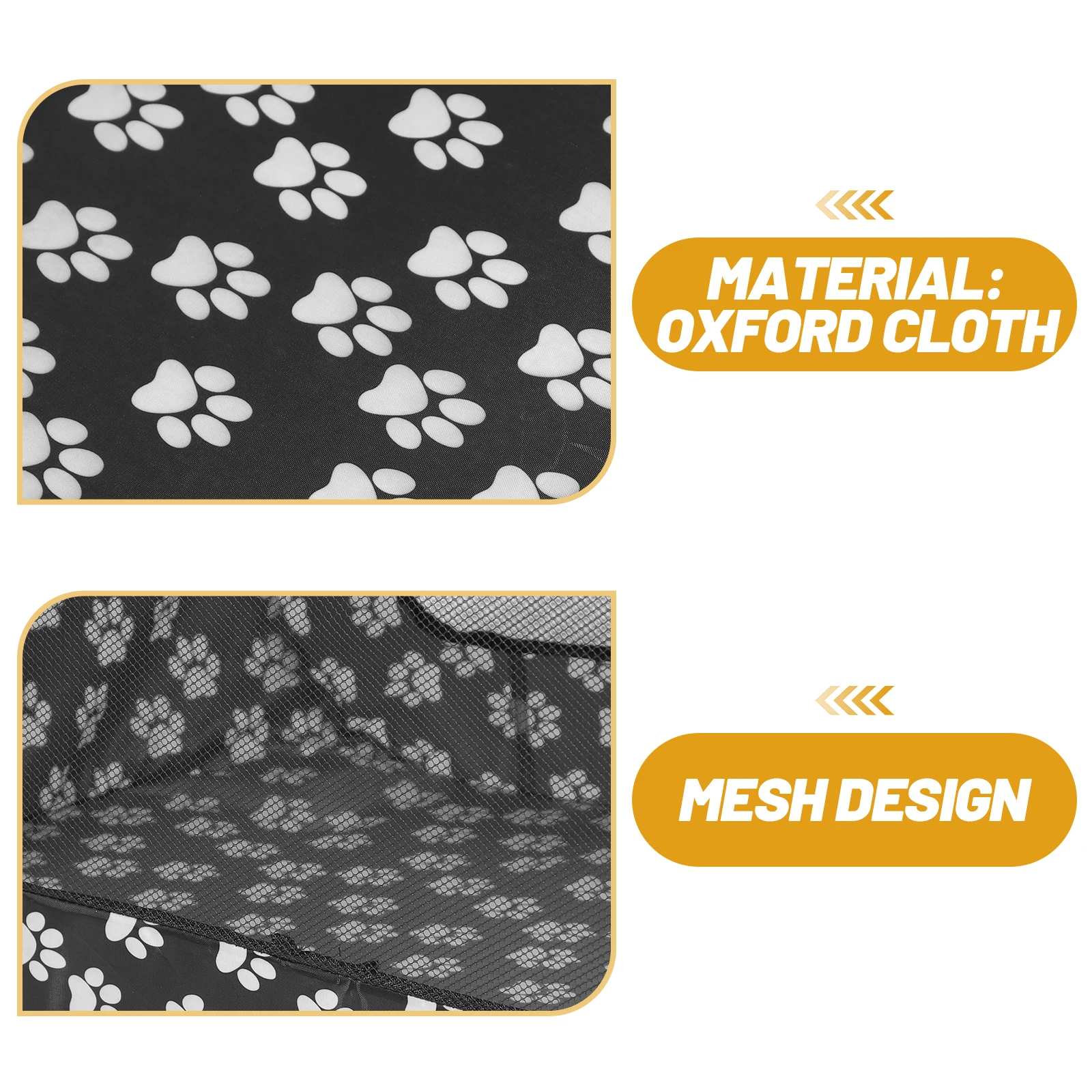 Haustierzelt, 600D, faltbar, für drinnen und draußen, für Hunde und Katzen, Zaun, grau, waschbar, einfache Aufbewahrung, Reiseausstellungen, Spielzeug im Freien