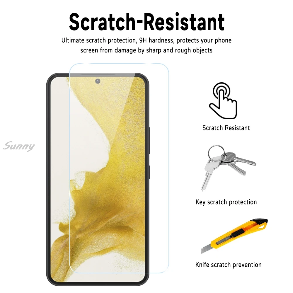 1-2Pcs Screen Protector For Samsung S25 S26 Ultra Full Cover Tempered Glass For Samsung S25 Edge S23 S24 Plus S22 Anti-Scratch