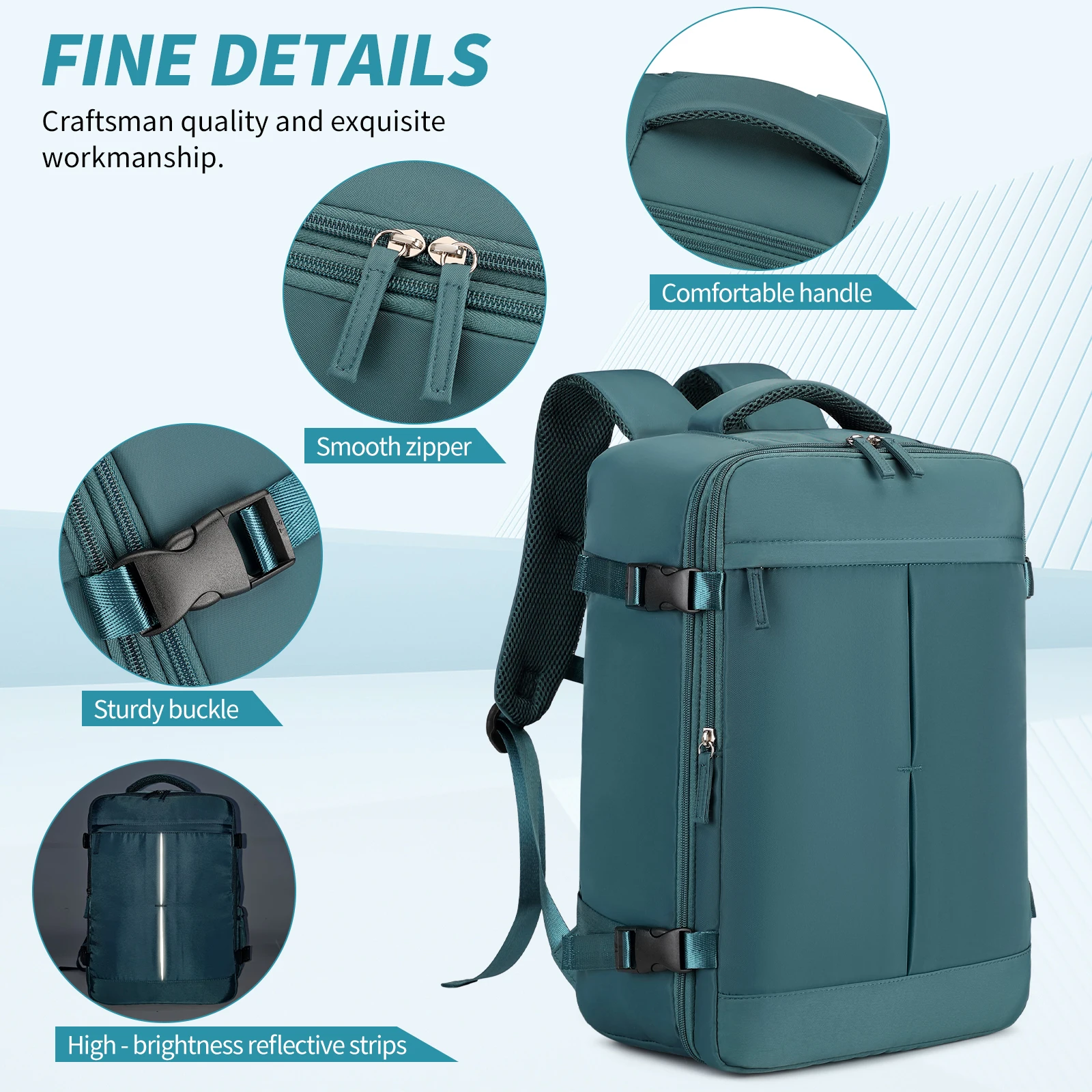 Equipped with Vacuum Storage Function - Lightweight Boarding Luggage, Large Capacity Main Compartment, Laptop Pocket, and Luggag
