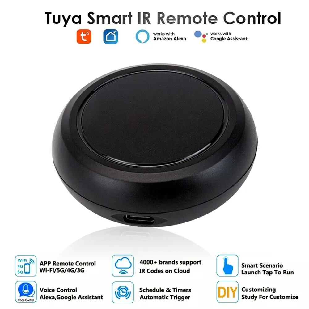 Smart Wifi IR Universal Remote Control With Tuya Smart Life APP Voice Control Infrared Remote Controller For Alexa Google Home