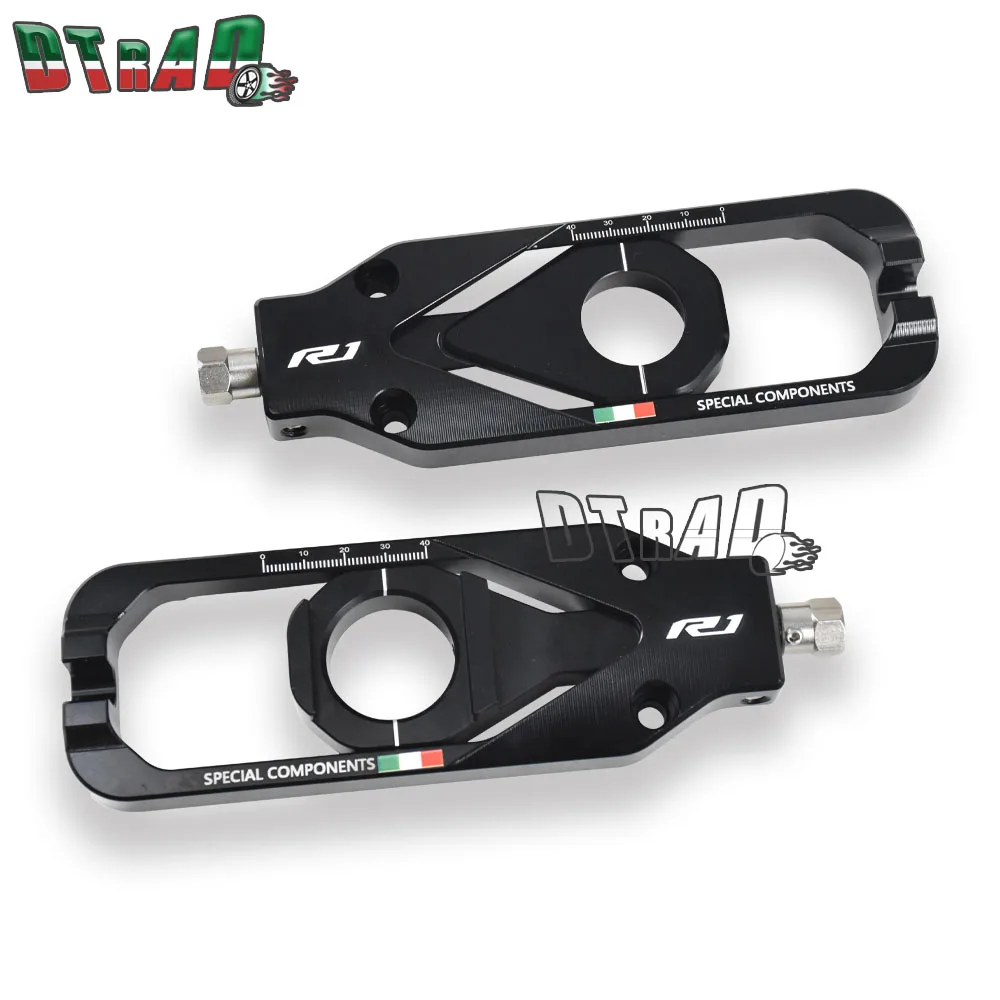 Motocycle CNC Aluminum Chain Adjusters For YAMAHA YZF-R1 YZF-R1M 2020 2021 2022 2023 2024 2025 Motorcycle Modified Accessories