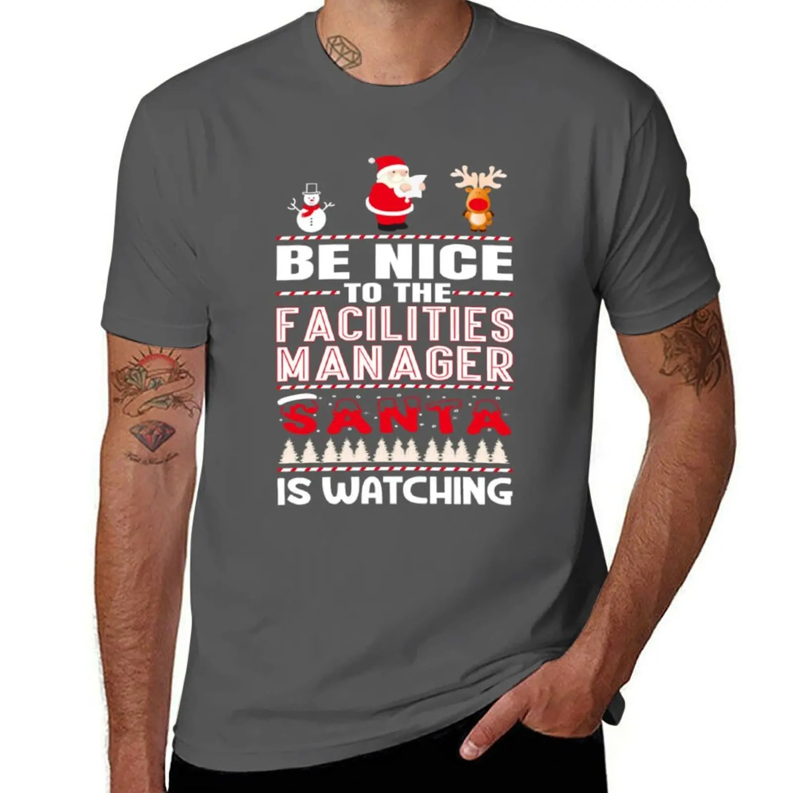 

Be Nice To The Facilities Manager T-Shirt Fashion Pattern Printed Tee Shirt