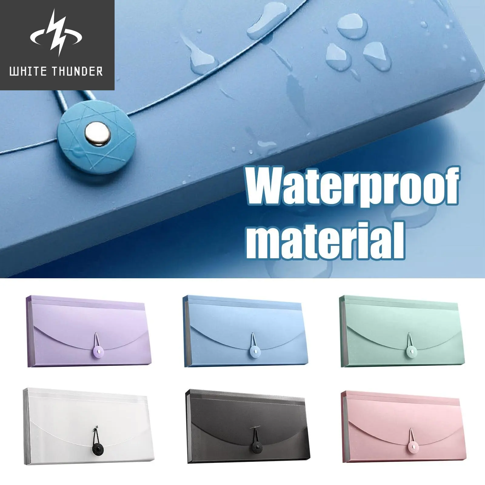 13 Grids Portable File Folder Document Bag Expanding Pocket Card Holder Bill Receipt File Sorting Organizer Office Supplies