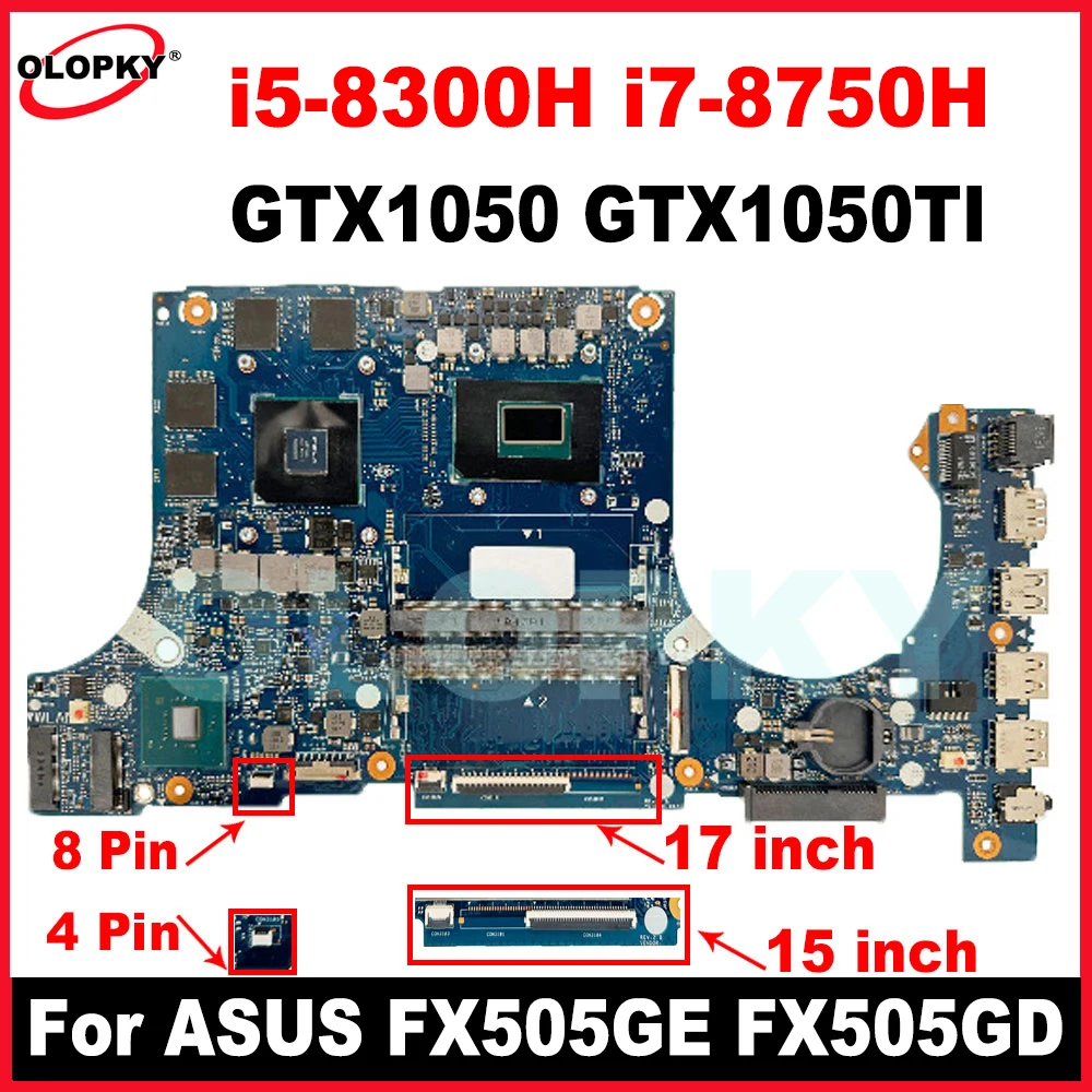 

FX505GD с i5-8300H i7-8750H CPU GTX1050/1050Ti GPU для ASUS FX505GE FX705GD FX705GE FX705 материнская плата для ноутбука