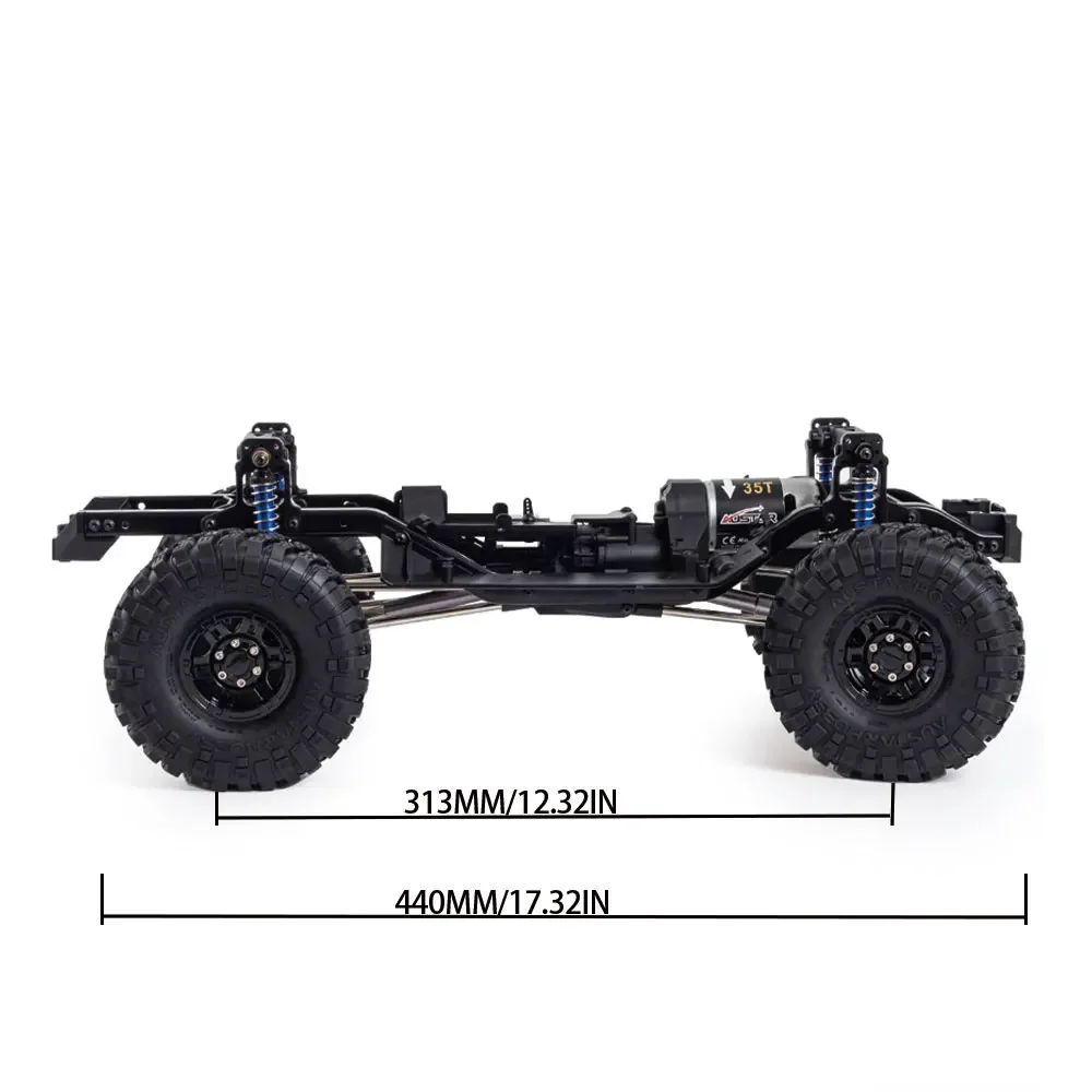 TRX4 2-Speed Gearbox Frame Chassis with 550 35T Motor for 1/10 RC Crawler Car TRX-4 DIY Upgrade Kit Parts