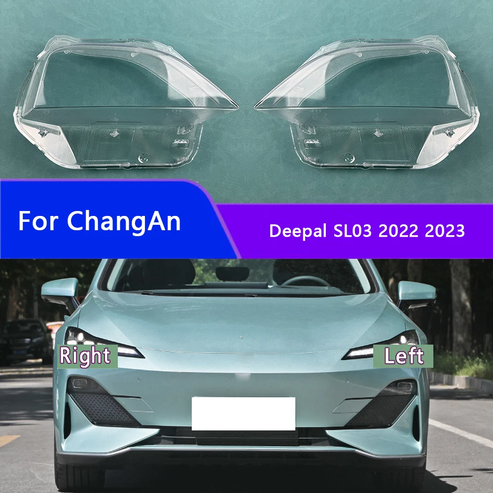 

For ChangAn Deepal SL03 2022 2023 Headlamp Housing Transparent Mask Cover Headlight Shell Plexiglass Replace Original Lens