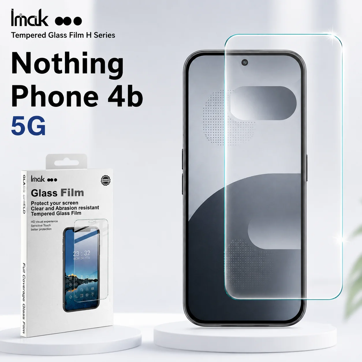 Tempered Glass For Nothing Phone 4b Phone4b 5G Support Fingerprint Protector Film Anti Oil FM0001