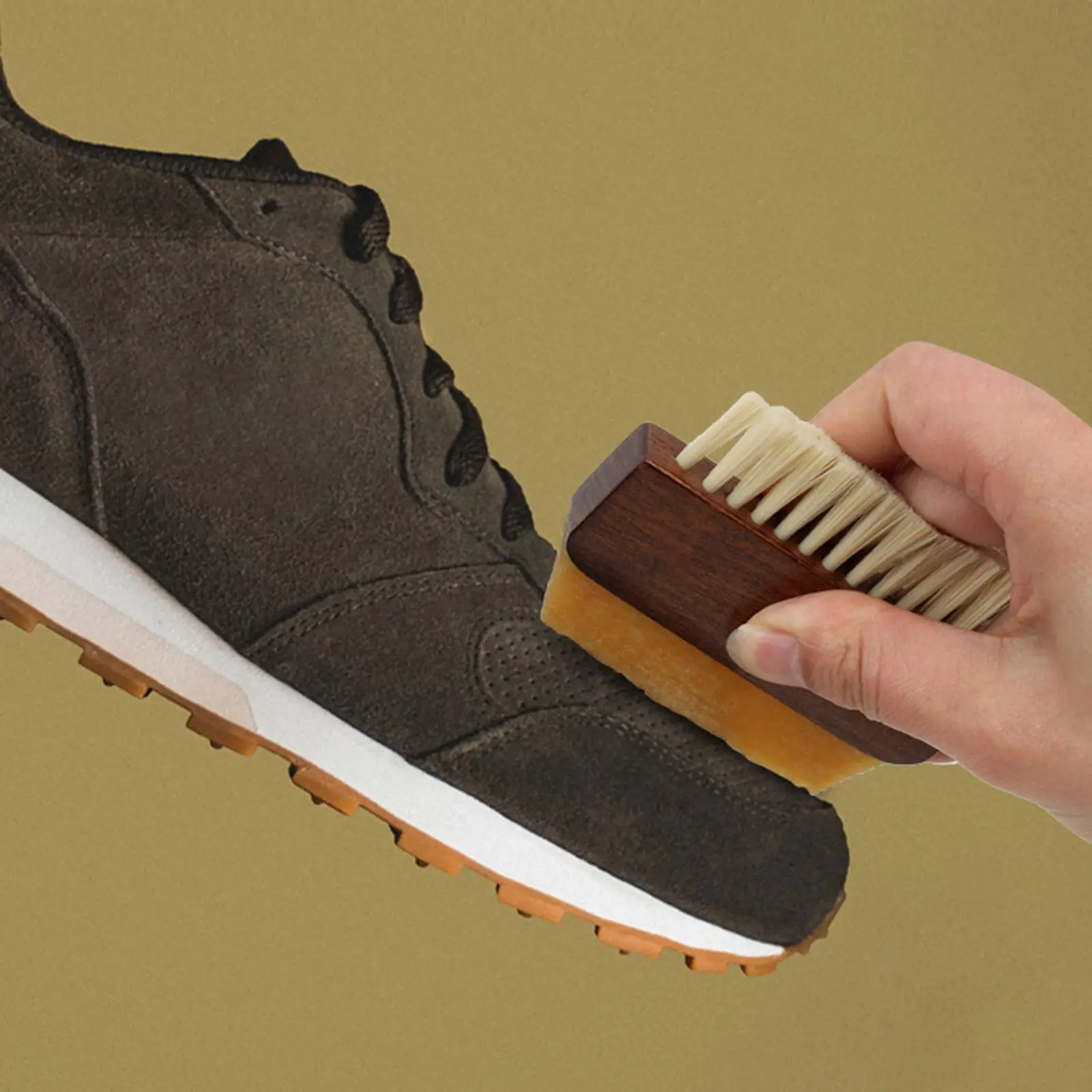 Rubber Bristle Sneaker Cleaner Suede Shoe Cleaning Brush for Boots Belts