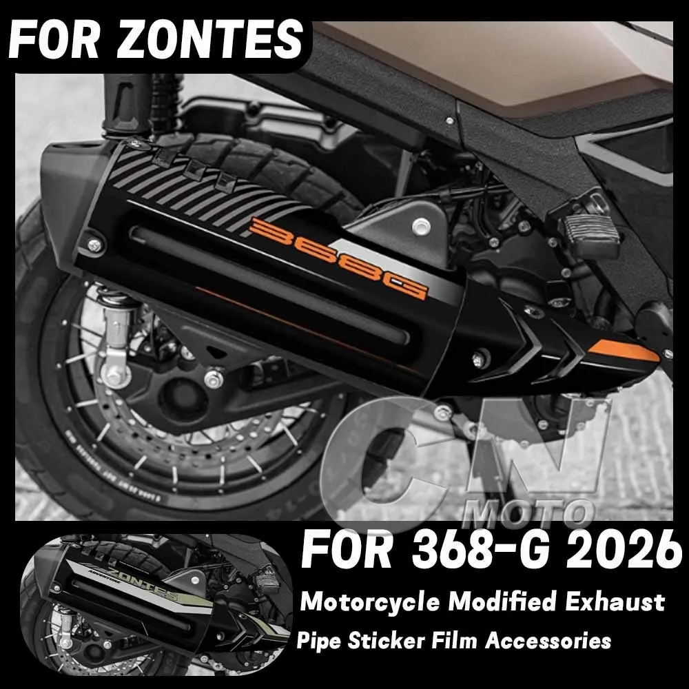 

Fit ZONTES 368 G Motorcycle Modified Exhaust Pipe Sticker Film Accessories FOR ZONTES 368G 368-G G-368 2026